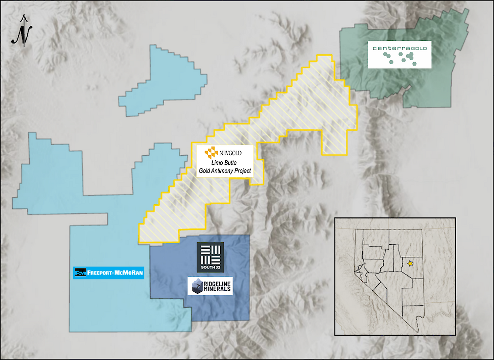 Figure 1 – Limo Butte district map including other projects.